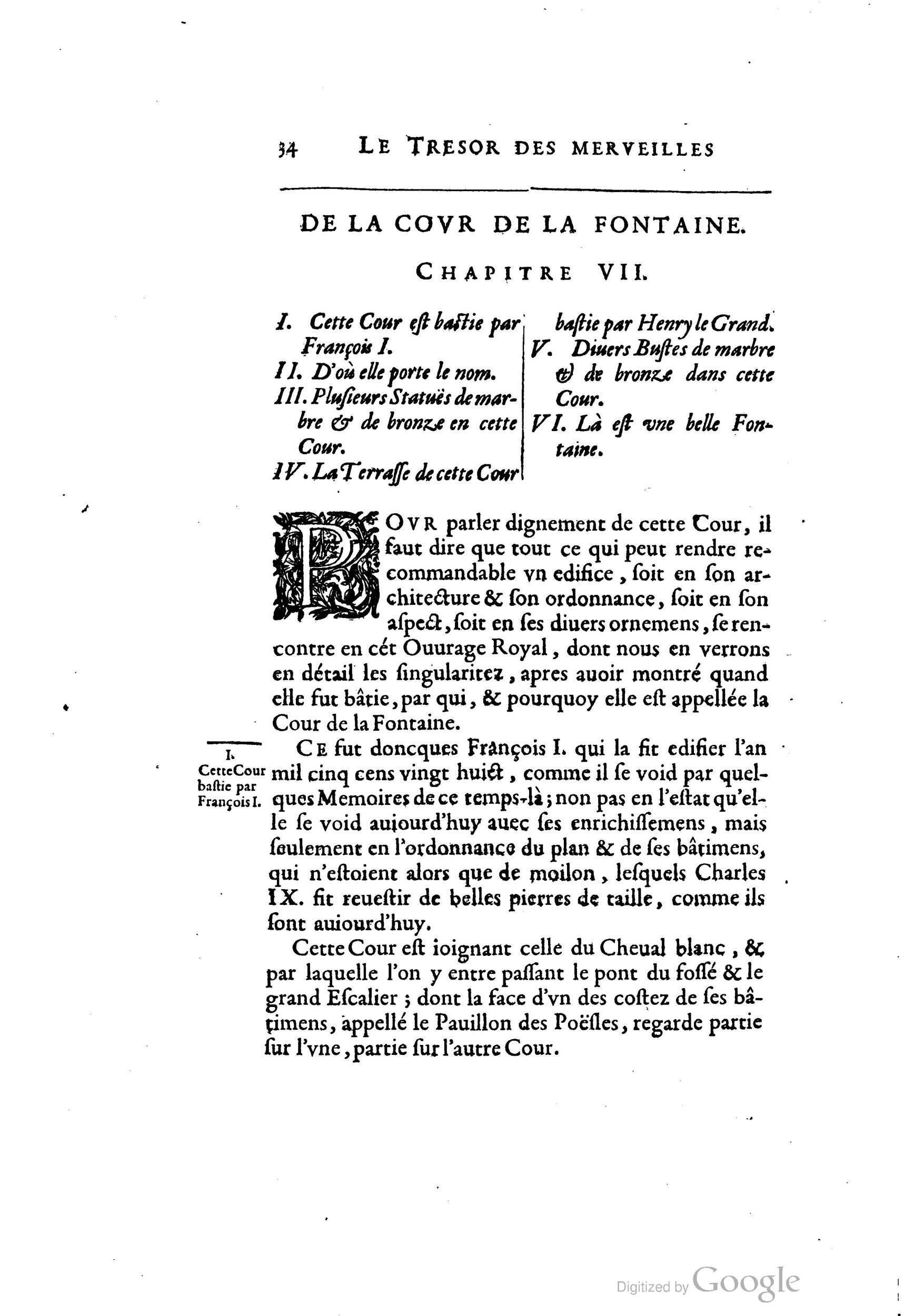 1642 - Sébastien Cramoisy - Trésor des merveilles de la maison royale de Fontainebleau - BM Lyon 1642 - Sébastien Cramoisy - Trésor des merveilles de la maison royale de Fontainebleau - BM Lyon