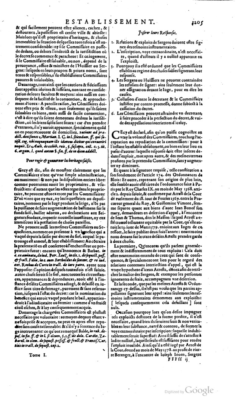 1629 - Veuve Nicolas Buon - Trésor du droit français (21754 T. 1) - BM Lyon