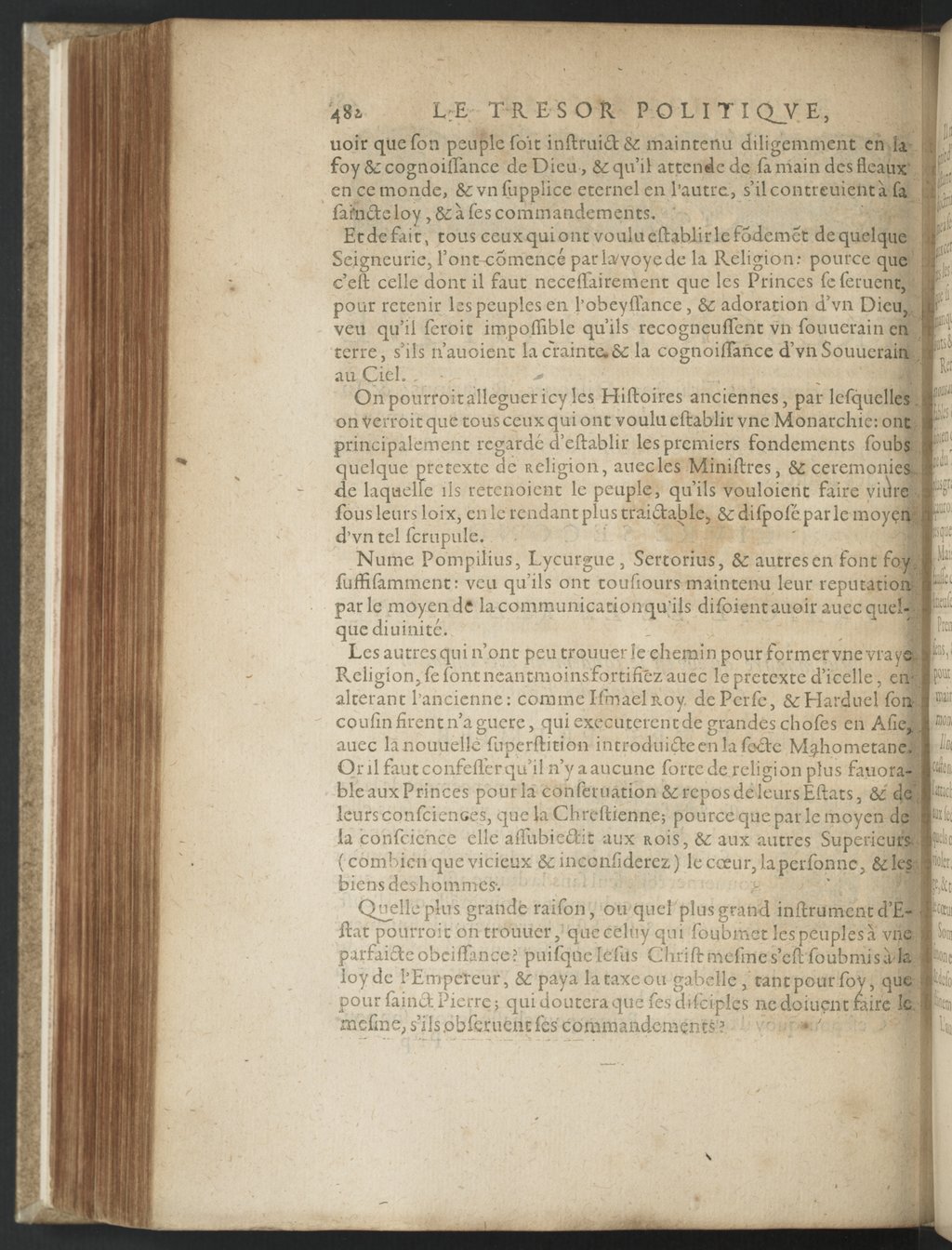 1608 - Nicolas Du Fossé - Trésor politique - BnF Tolbiac