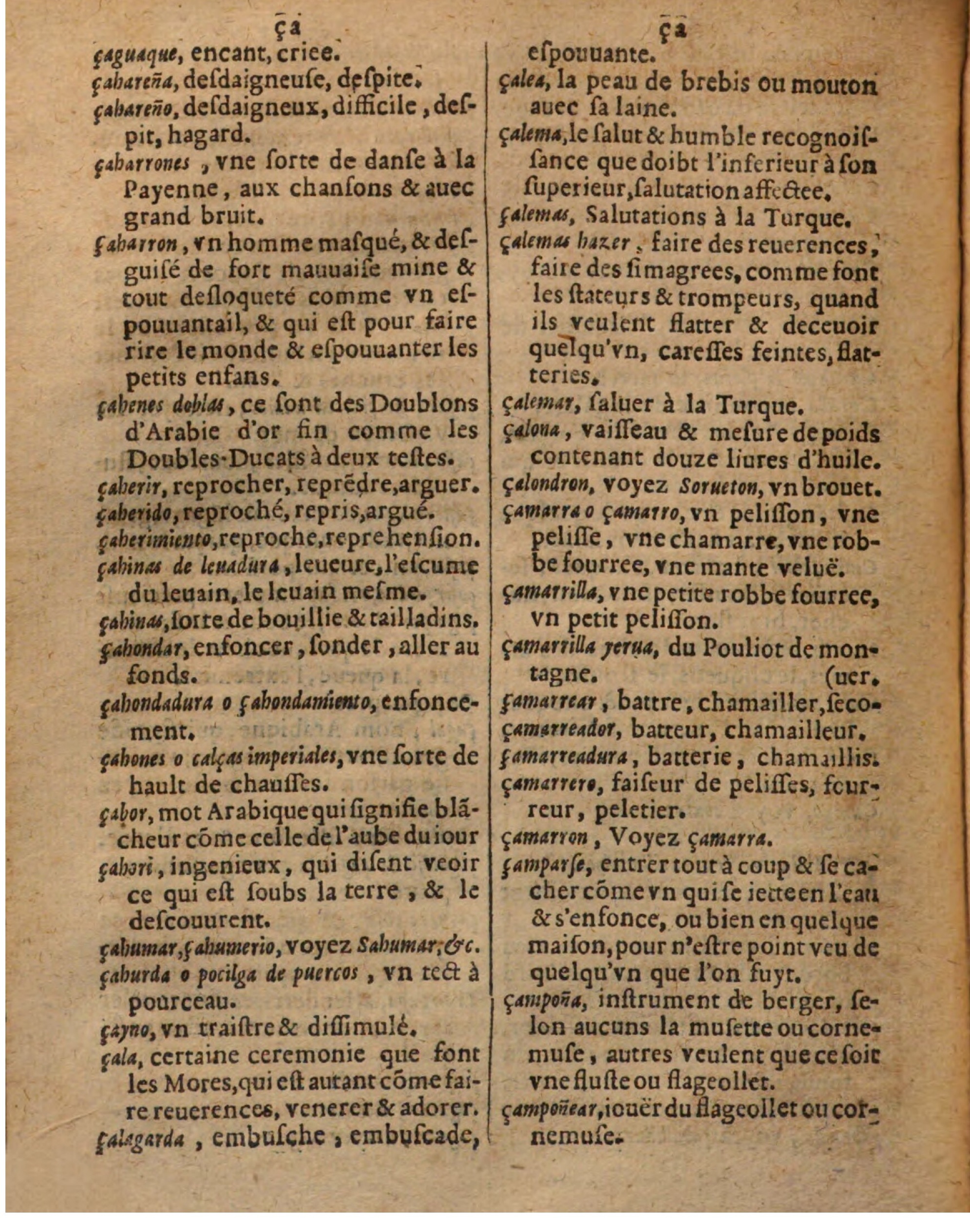 1625 - Hubert Antoine - Trésor des deux langues espagnole et française - Augsbourg