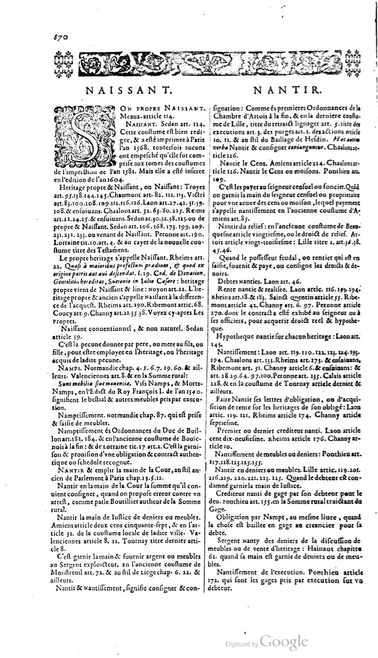 1629 - Veuve Nicolas Buon - Trésor du droit français (21754 T. 2) - BM Lyon