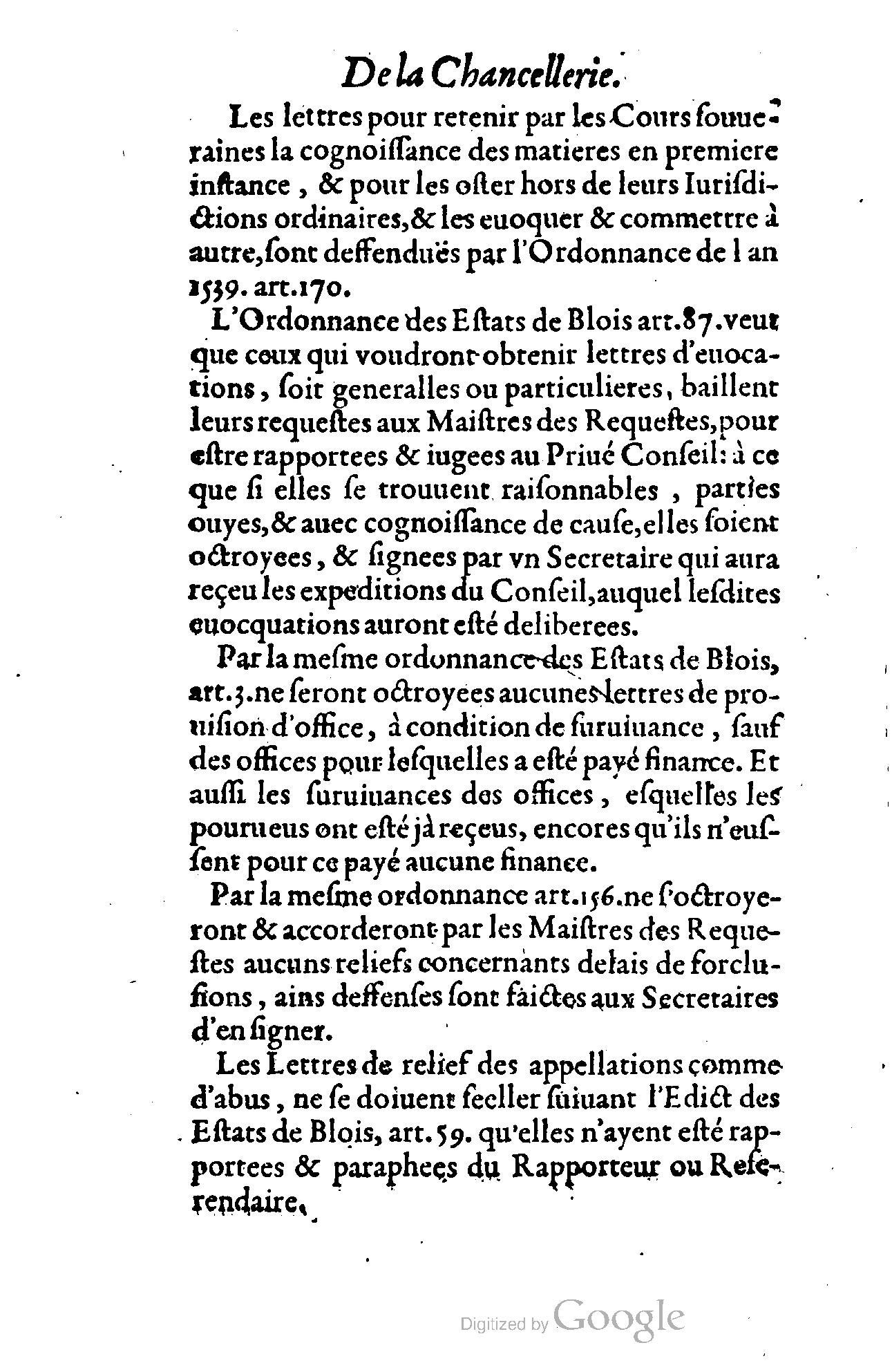 1614 - Jean Richer - Trésor du nouveau style et protocole de la chancellerie de France - BSB Munich