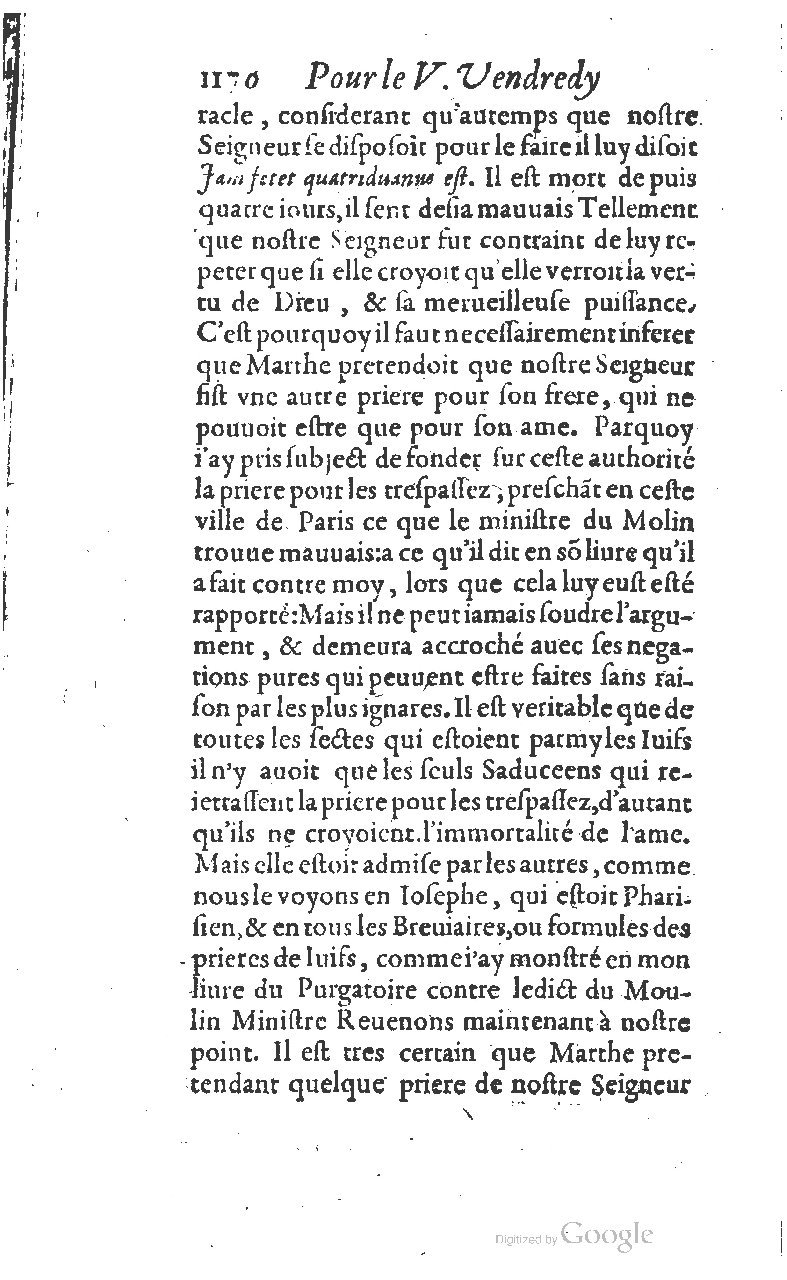 1607 - Nicolas Du Fossé - Trésor quadragésimal - T 01 - BM Lyon