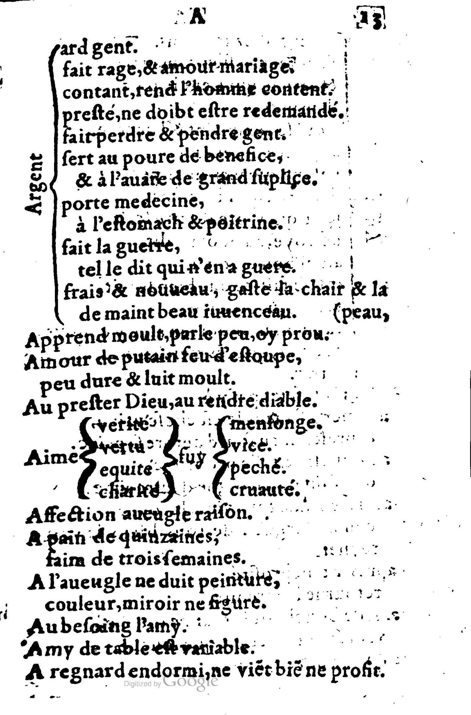1578 - Nicolas Lescuyer - Trésor des sentences dorées - UGent