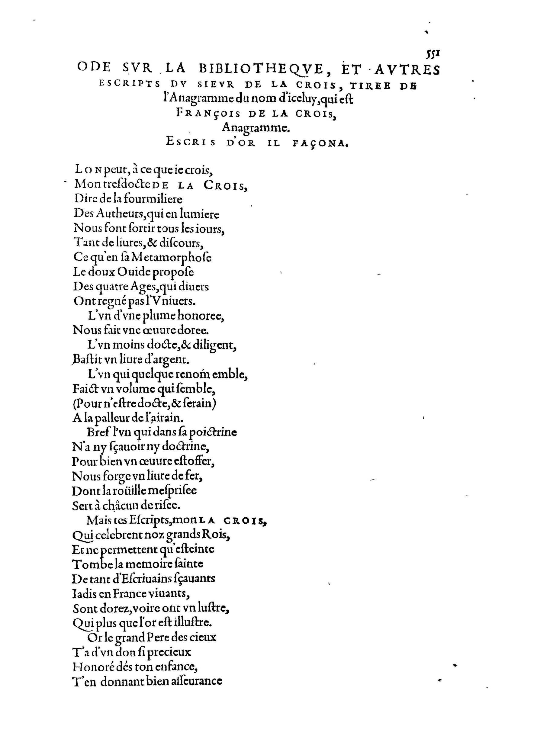 1584 - Abel L&#039;Angelier - Bibliothèques françaises - BnF