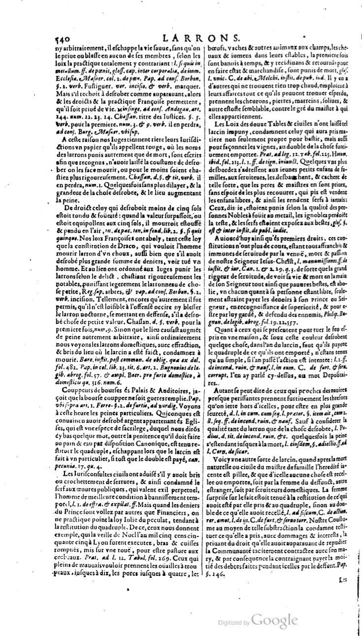 1629 - Veuve Nicolas Buon - Trésor du droit français (21754 T. 2) - BM Lyon