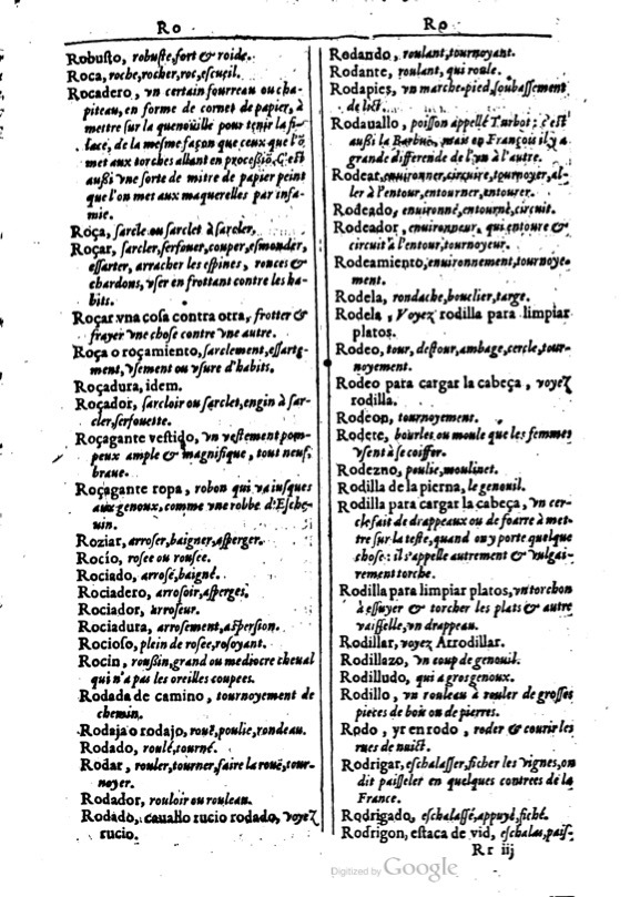 1616 - Veuve Marc Orry - Trésor des deux langues espagnole et française (Première et Seconde parties) - BM Lyon