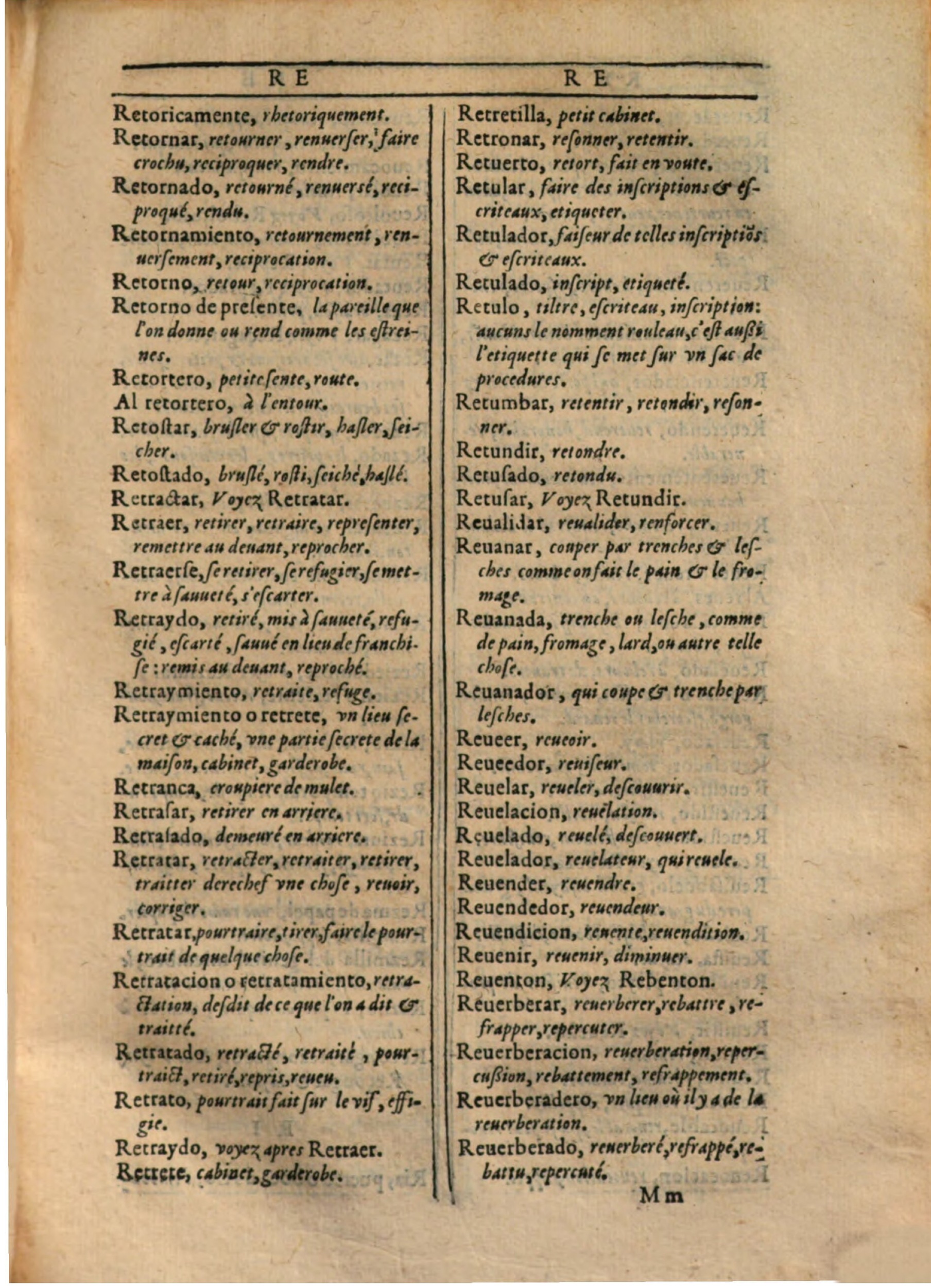 1607 - Marc Orry - Trésor des deux langues espagnole et française (Première partie) - BSB Munich 1607 - Marc Orry - Trésor des deux langues espagnole et française (Première partie) - BSB Munich
