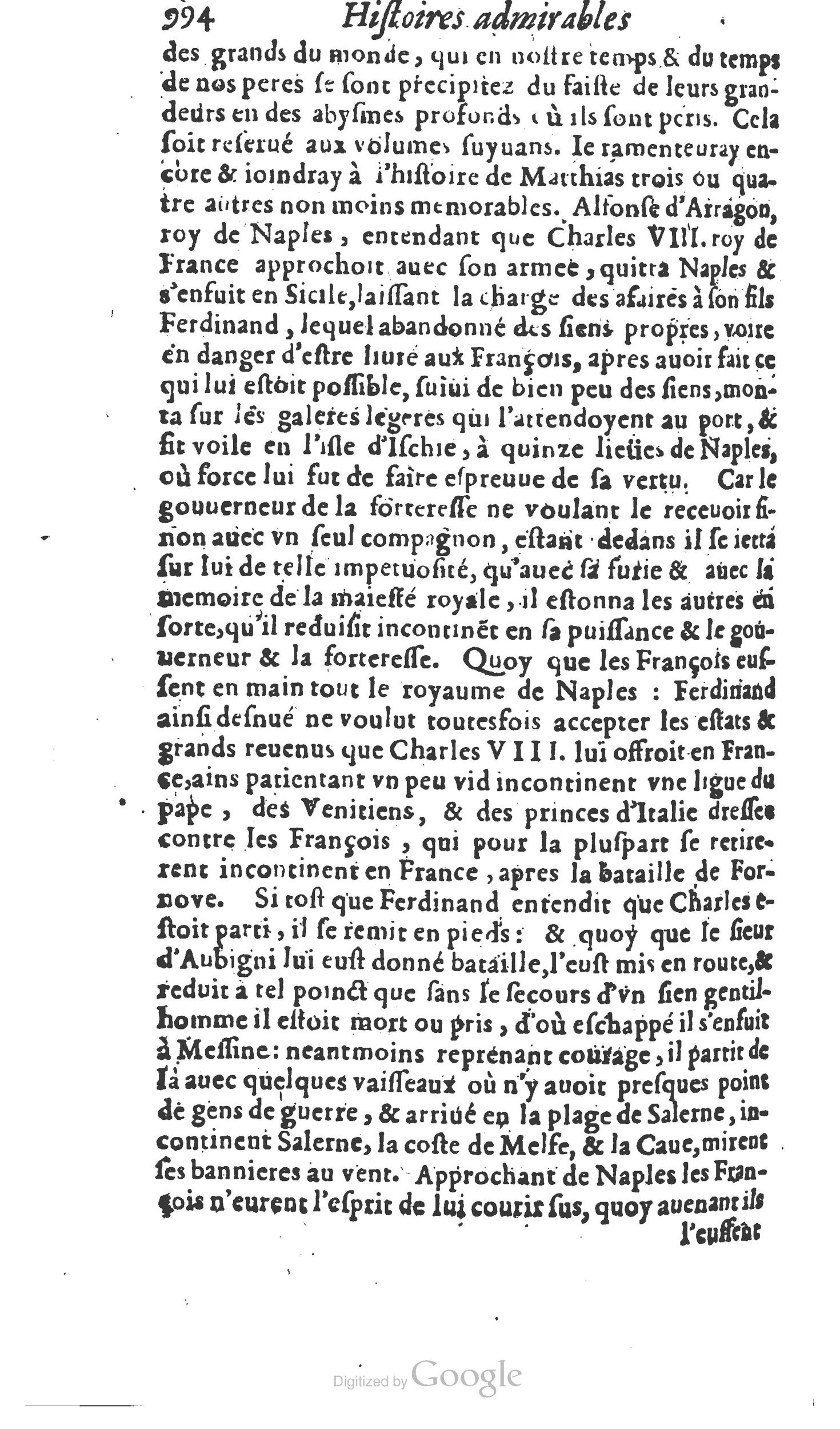 1610 - Paul Marceau - Trésor d’histoires admirables et mémorables - Princeton