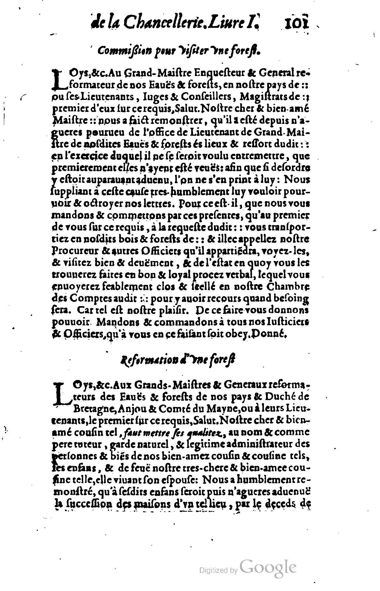1614 - Jean Richer - Trésor du nouveau style et protocole de la chancellerie de France - BSB Munich