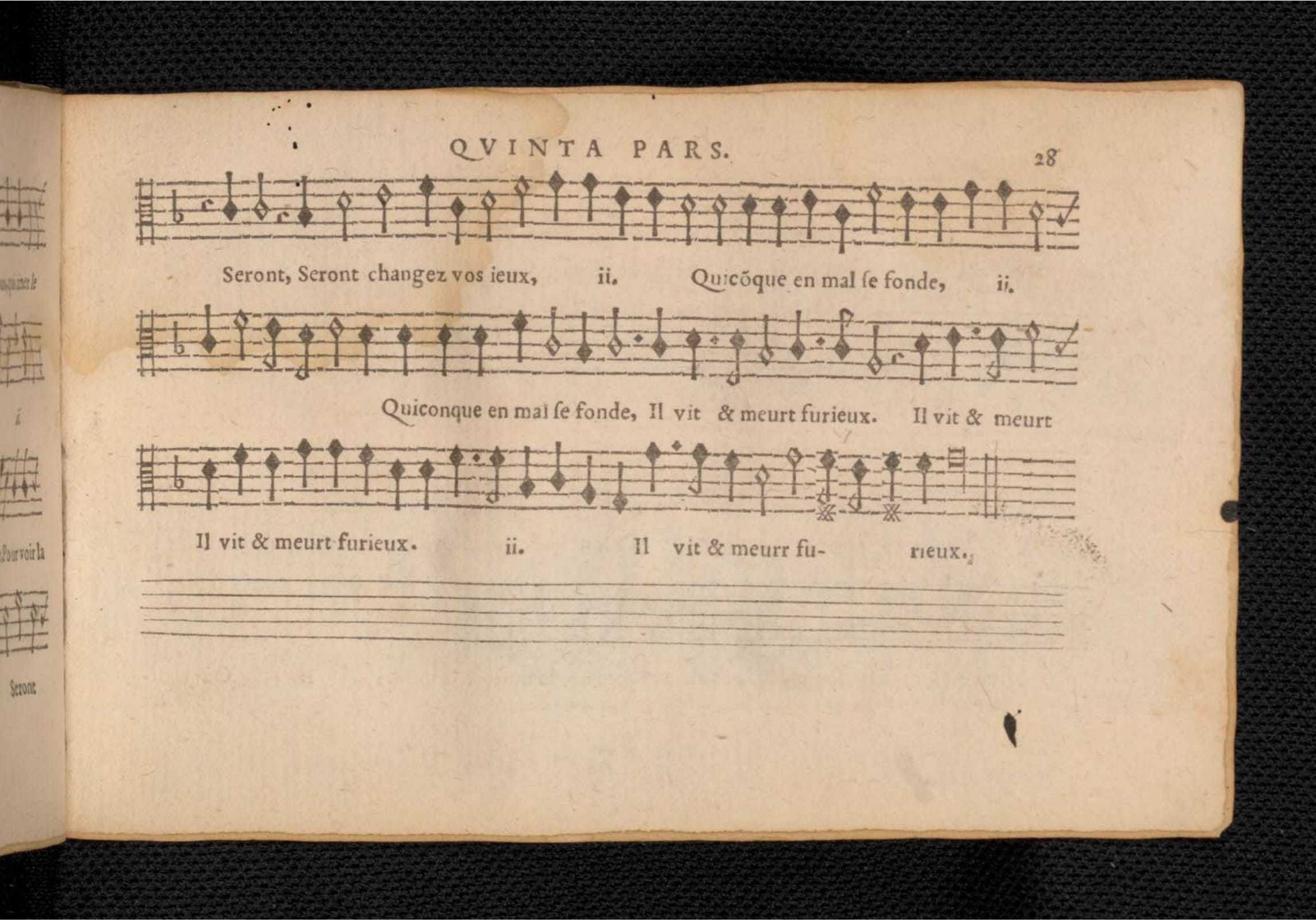 1576 - [Pierre de Saint-André] - Trésor de musique d’Orlande de Lassus Quinta et Sexta pars - KBR Bruxelles