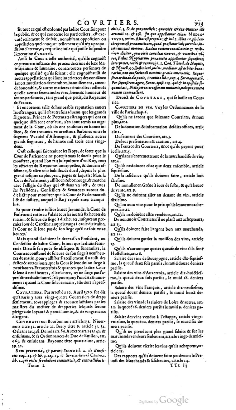 1629 - Veuve Nicolas Buon - Trésor du droit français (21754 T. 1) - BM Lyon
