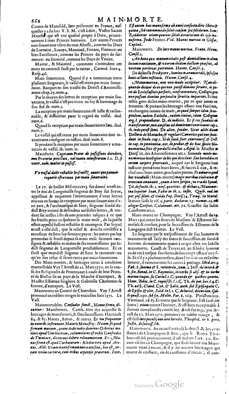 1629 - Veuve Nicolas Buon - Trésor du droit français (21754 T. 2) - BM Lyon