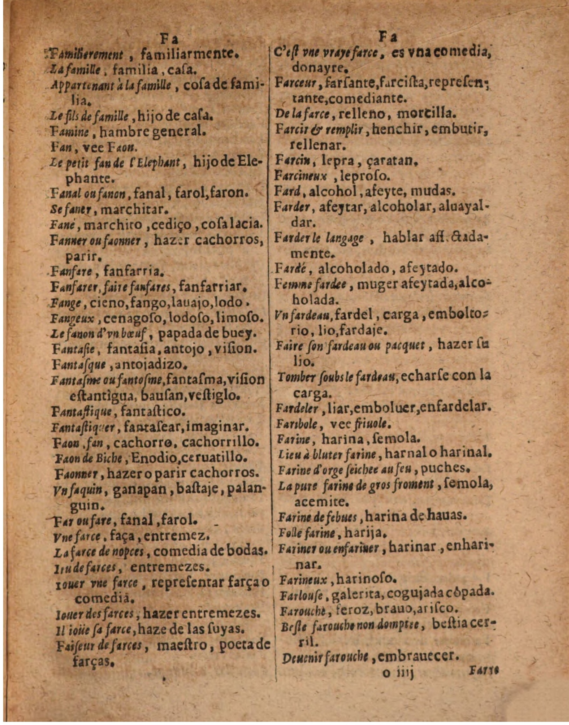 1624 - Hubert Antoine - Trésor des deux langues espagnole et française (Seconde partie) - BSB Munich