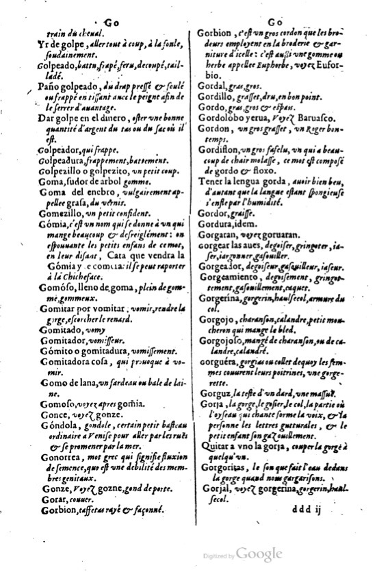 1621 - Adrian Tiffaine - Trésor des deux langues espagnole et française - BM Lyon