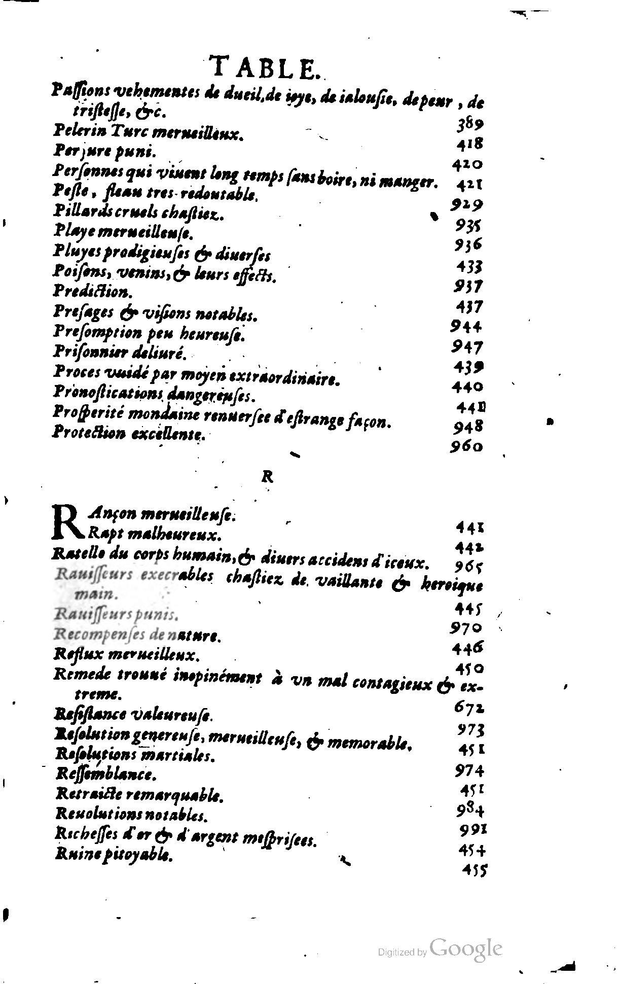 1620 - Samuel Crespin - Trésor d’histoires admirables et mémorables - BCU Lausanne 1620 - Samuel Crespin - Trésor d’histoires admirables et mémorables - BCU Lausanne