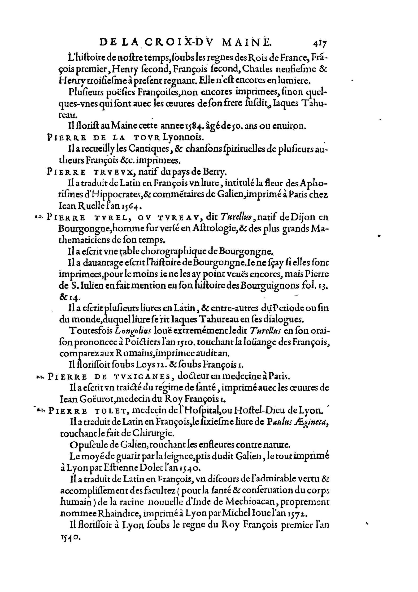 1584 - Abel L&#039;Angelier - Bibliothèques françaises - BnF
