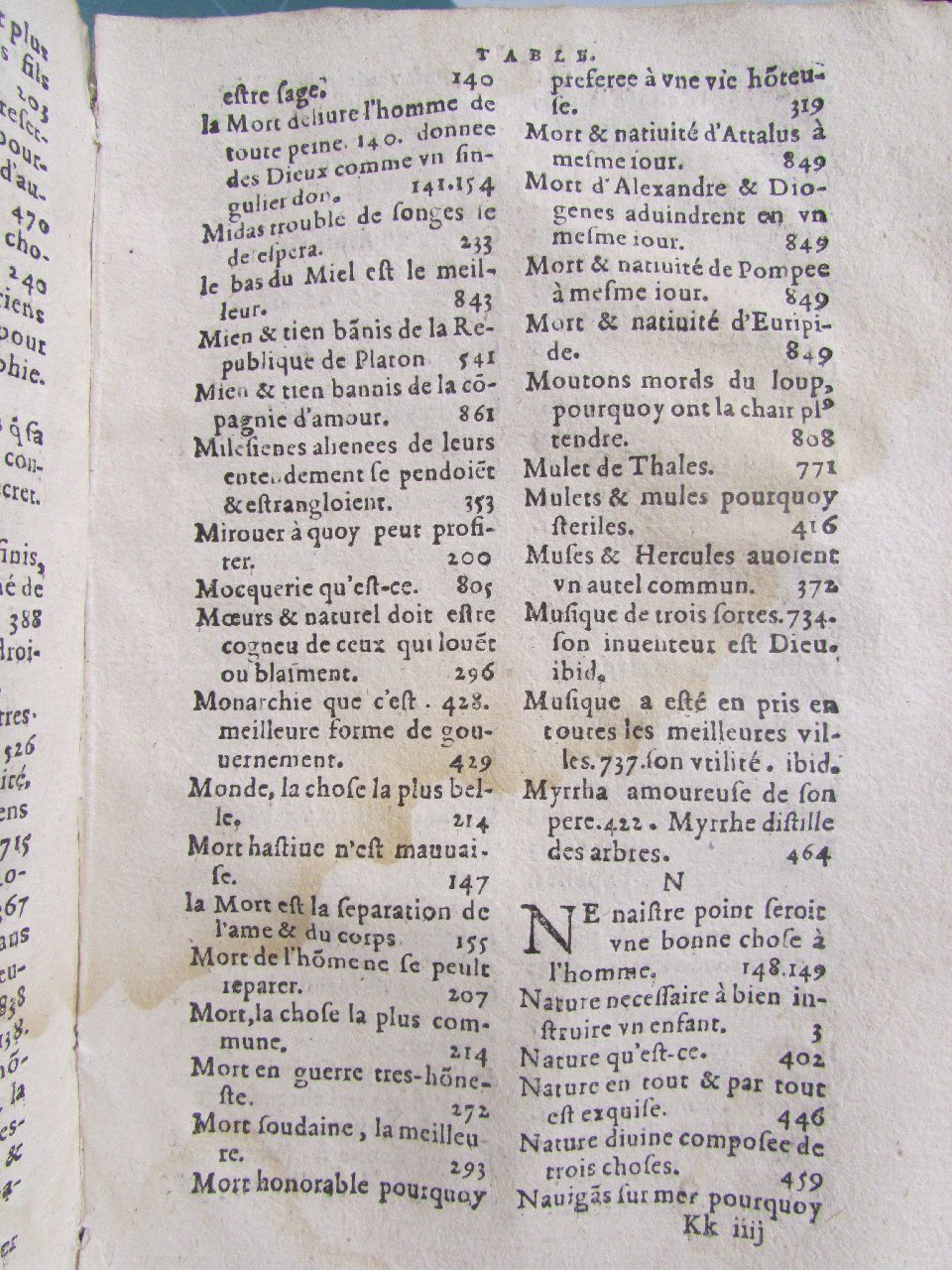 1578 - Jean Poupy - Trésor des morales de Plutarque - Vitré