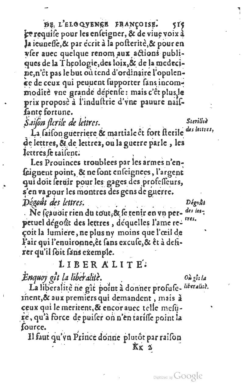 1610 - Louis Coste - Trésor de l’éloquence française (Seconde partie) - BM Lyon