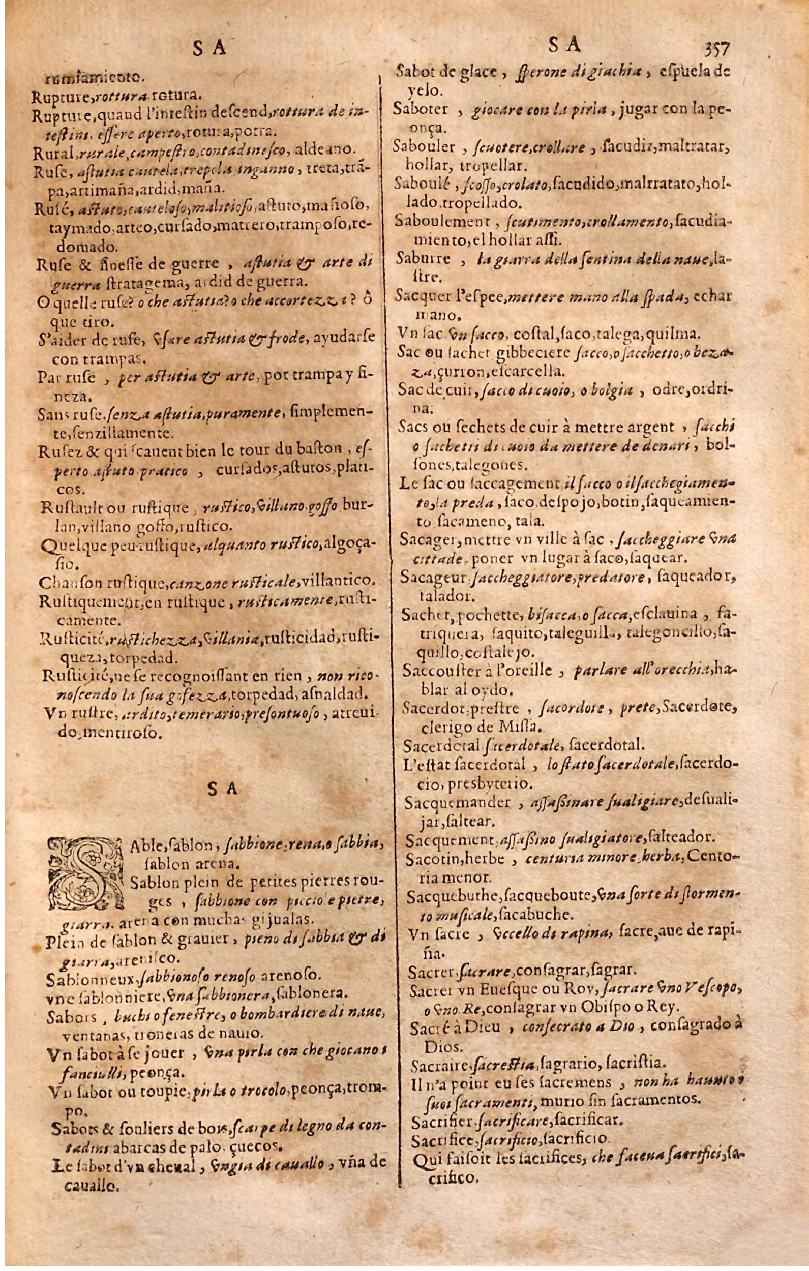 1627 - Jacques Crespin - Trésor des trois langues (Seconde partie) - Regensburg
