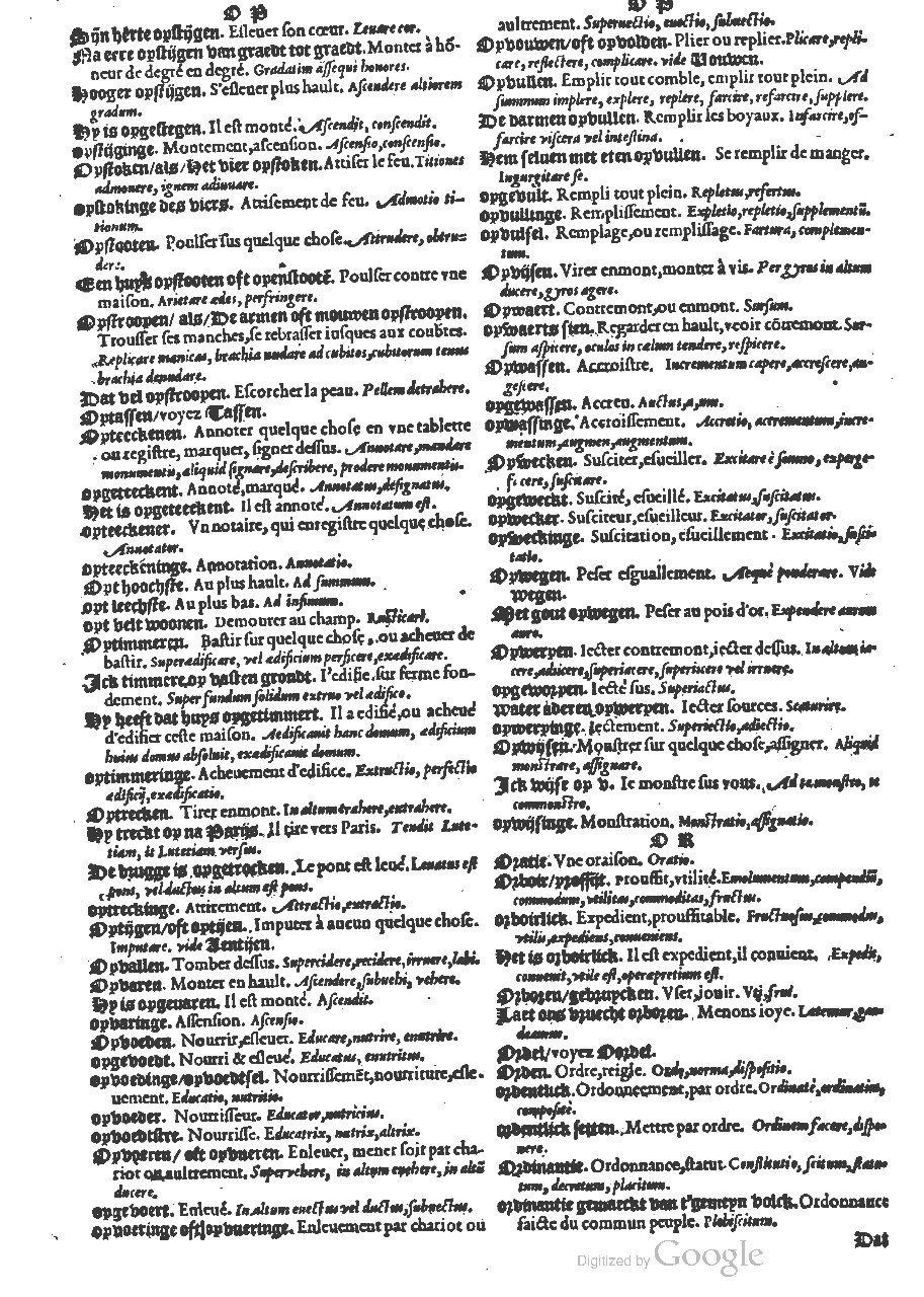 1573 - Christophe Plantin - Trésor du langage bas-allemand - BM Lyon