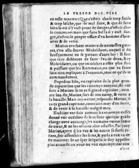 1574 - Benoît Rigaud - Trésor des vies de Plutarque - Avignon