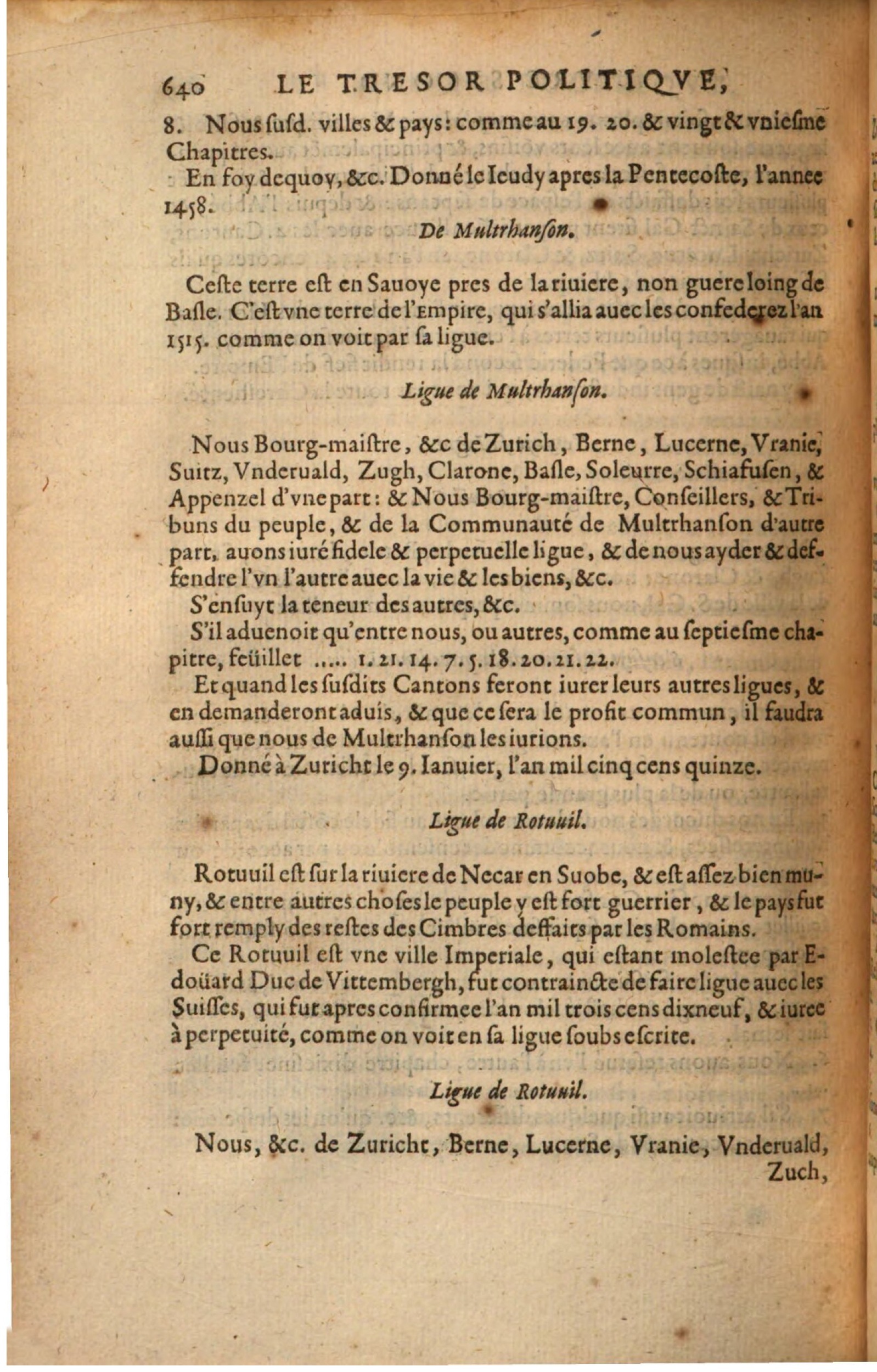 1608 - Thierry Rolin - Trésor politique - Augsbourg