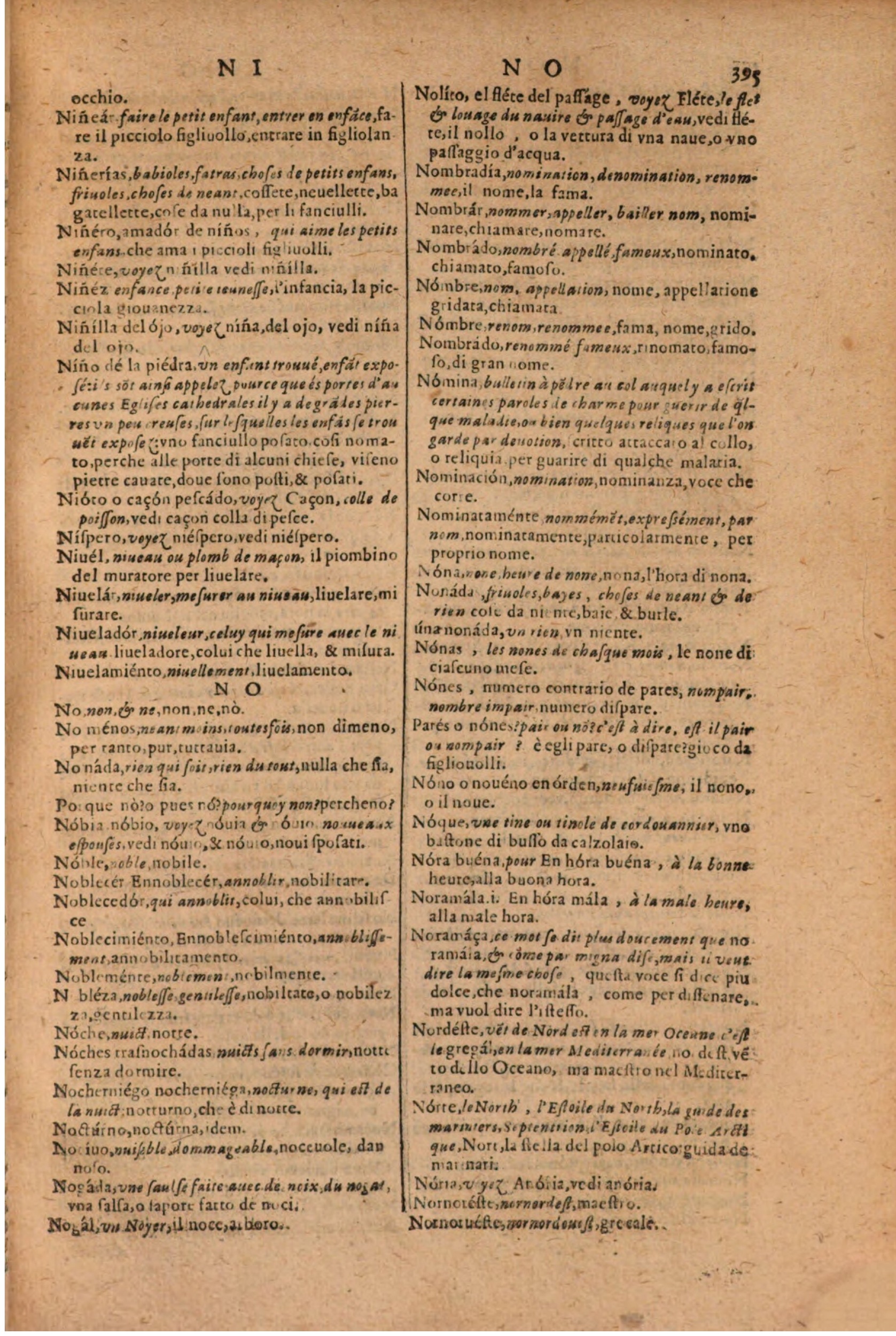 1606 - Samuel Crespin - Thresor des trois langues, francoise, italiene et espagnolle - BSB Munich