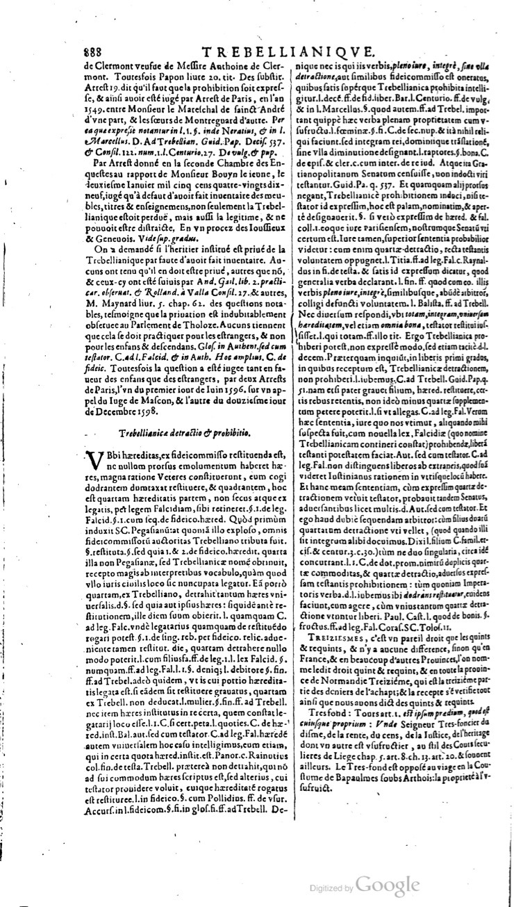 1629 - Veuve Nicolas Buon - Trésor du droit français (21754 T. 3) - BM Lyon