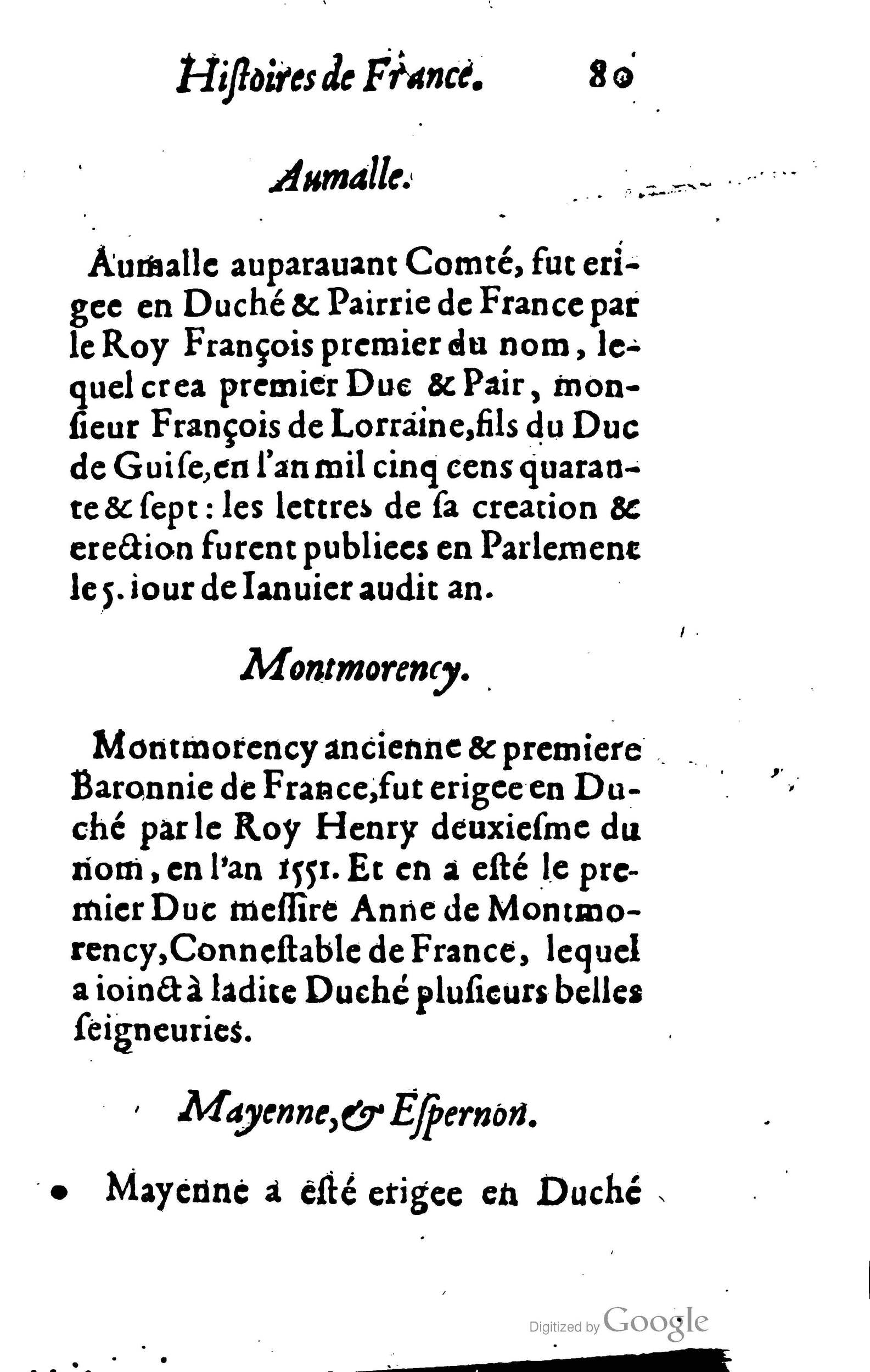 1619 - Jean Corrozet - Trésor des histoires de France - BSB Munich