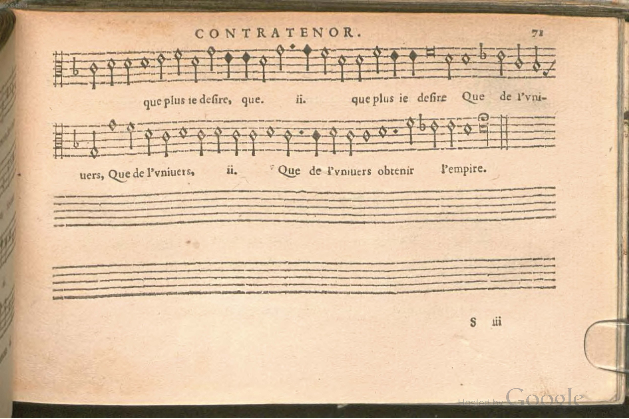 1576 - [Pierre de Saint-André] - Trésor de musique d’Orlande de Lassus Contratenor - BSB Munich