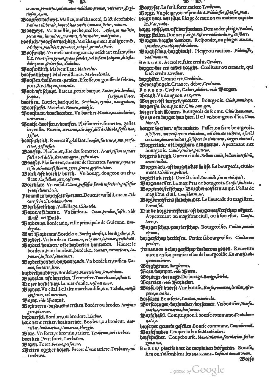 1573 - Christophe Plantin - Trésor du langage bas-allemand - BM Lyon 1573 - Christophe Plantin - Trésor du langage bas-allemand - BM Lyon