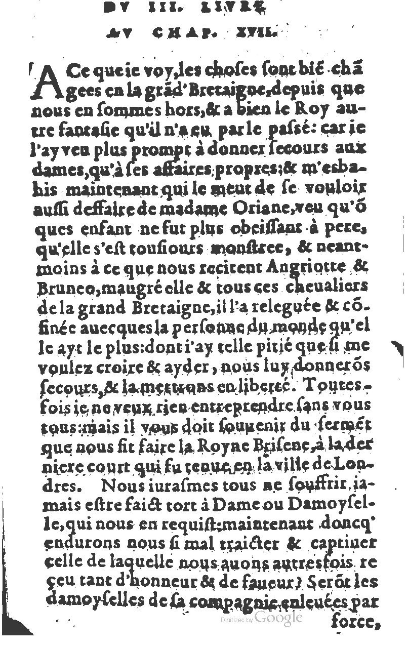 1582 - Jean Huguetan - Trésor des Amadis T. 1 - BM Lyon