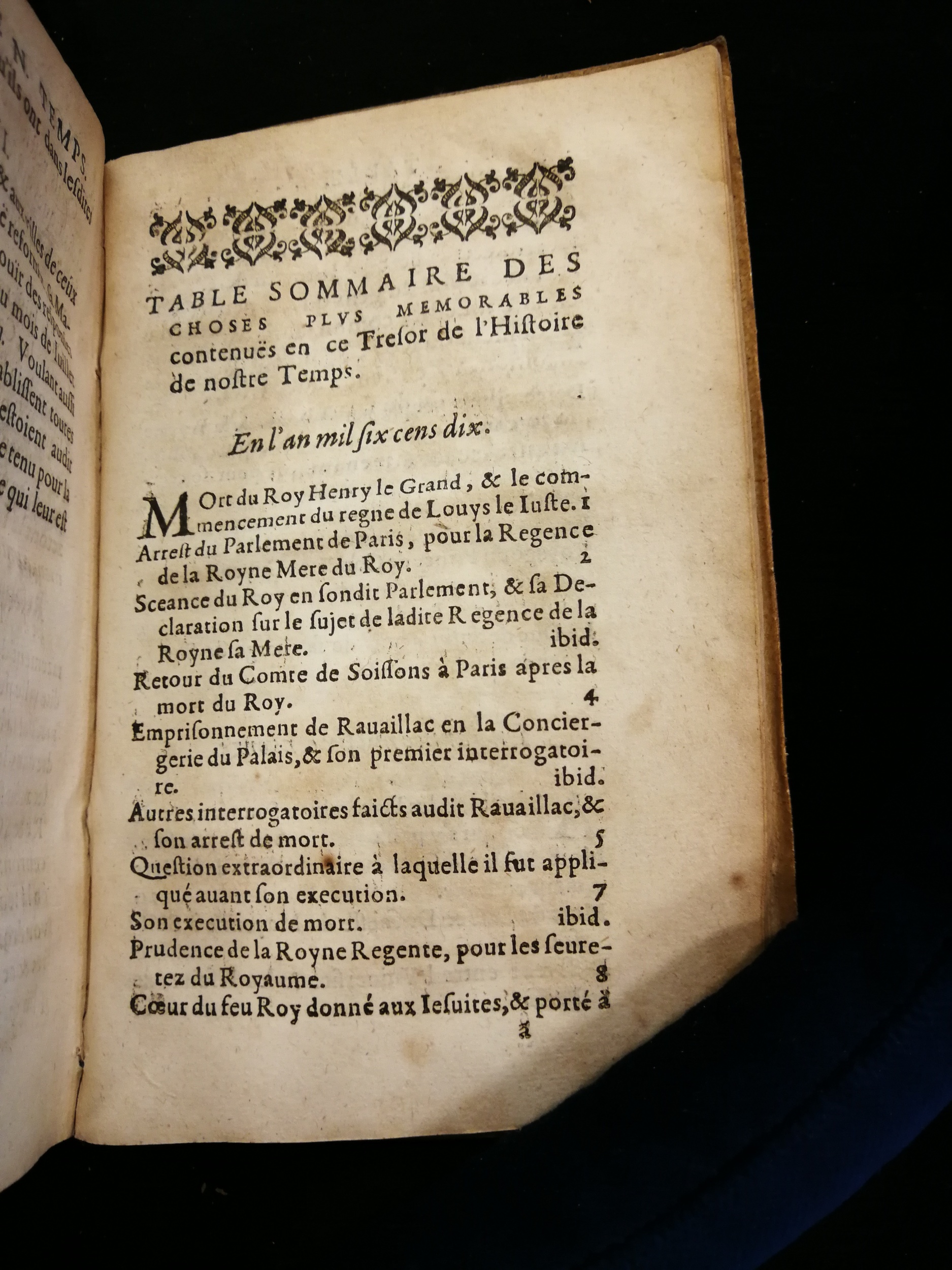 1626 - Joseph Bouillerot - Trésor de l’histoire générale de notre temps - Les Méjanes, Aix-en-Provence