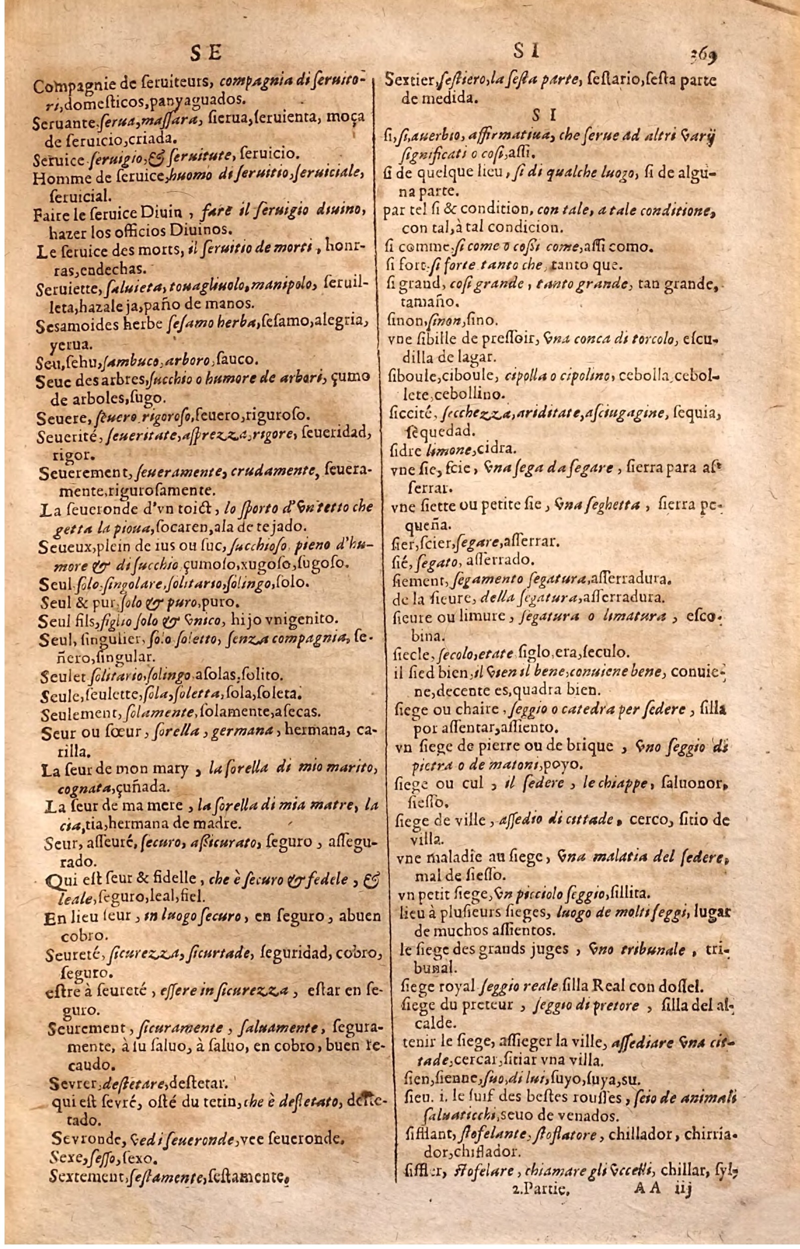 1627 - Jacques Crespin - Trésor des trois langues (Seconde partie) - Regensburg