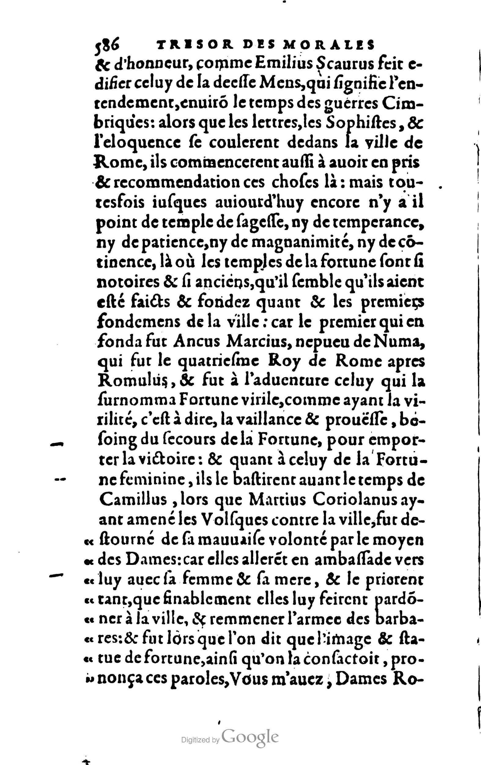 1578 - Jean Poupy - Trésor des morales de Plutarque - BSB Munich