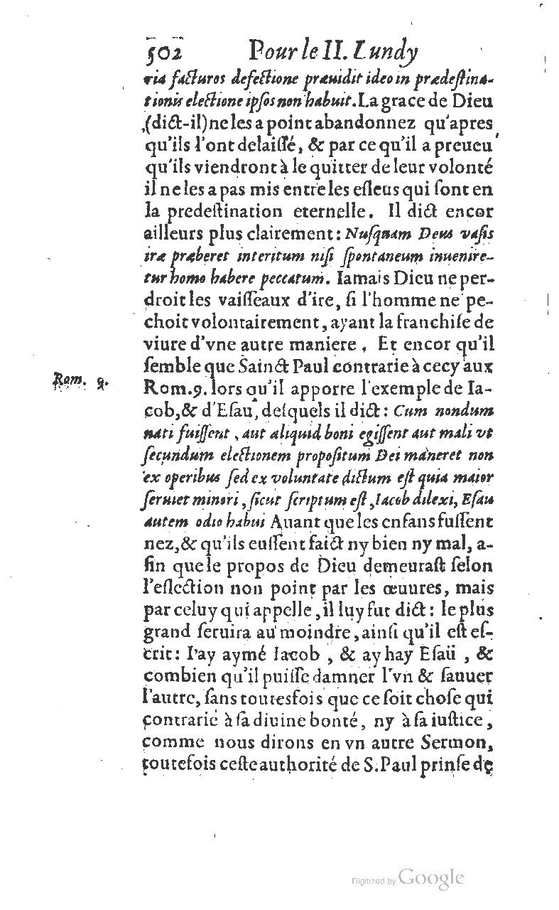 1607 - Nicolas Du Fossé - Trésor quadragésimal - T 01 - BM Lyon