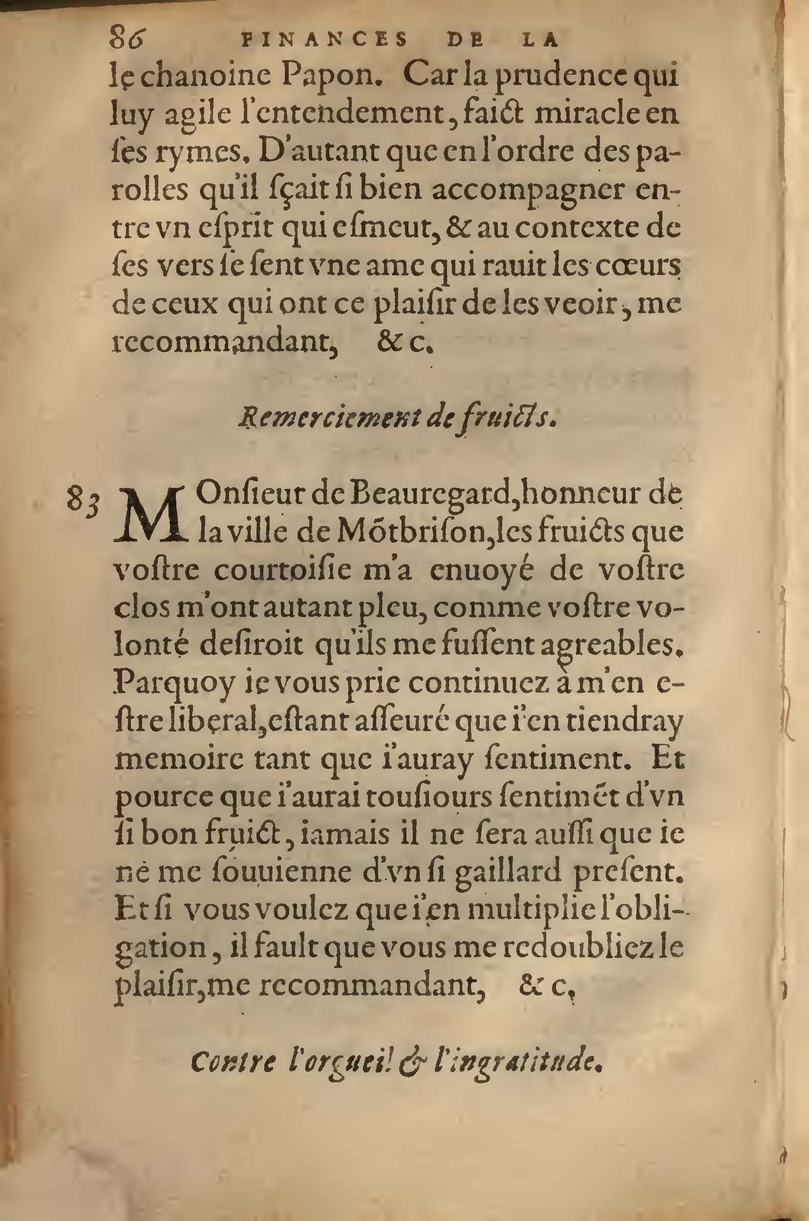 1572 - Lucas Breyer - Finances et Trésor de la plume française - BNC Rome
