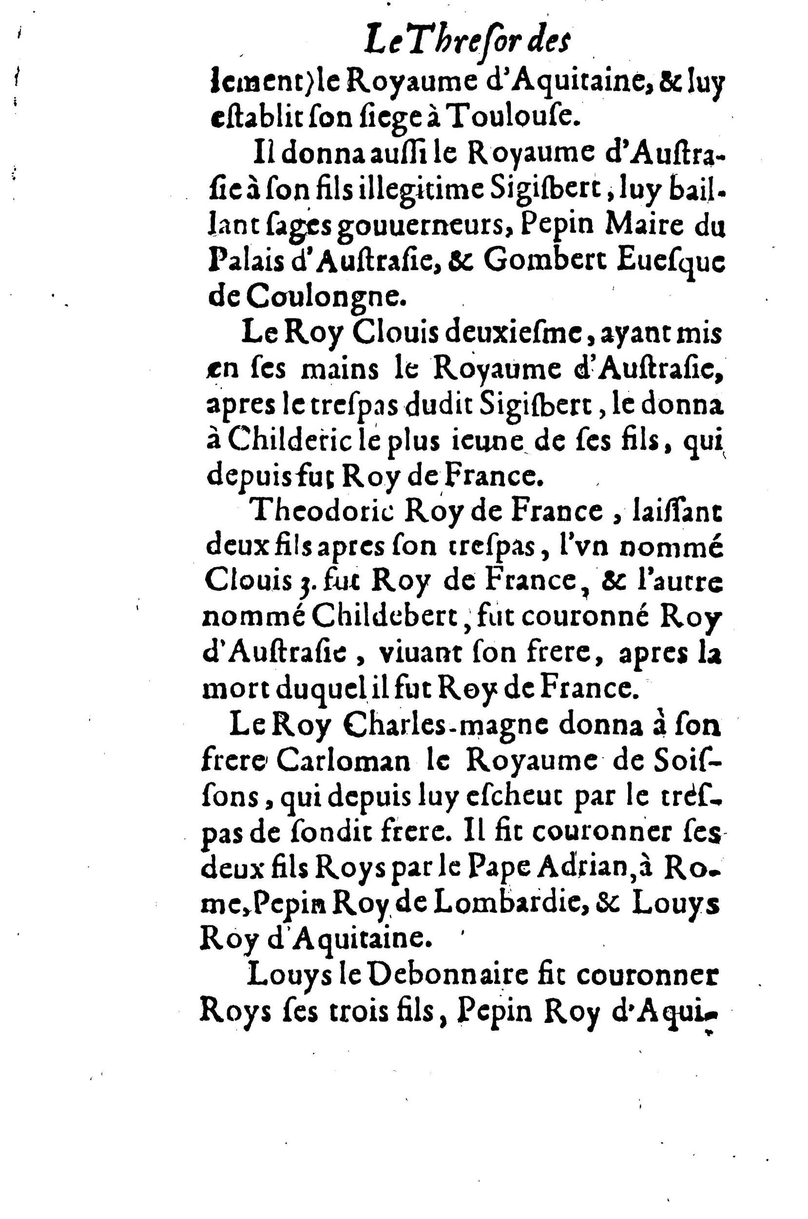 1630 - Jean Corrozet - Trésor des histoires de France - BM Lyon