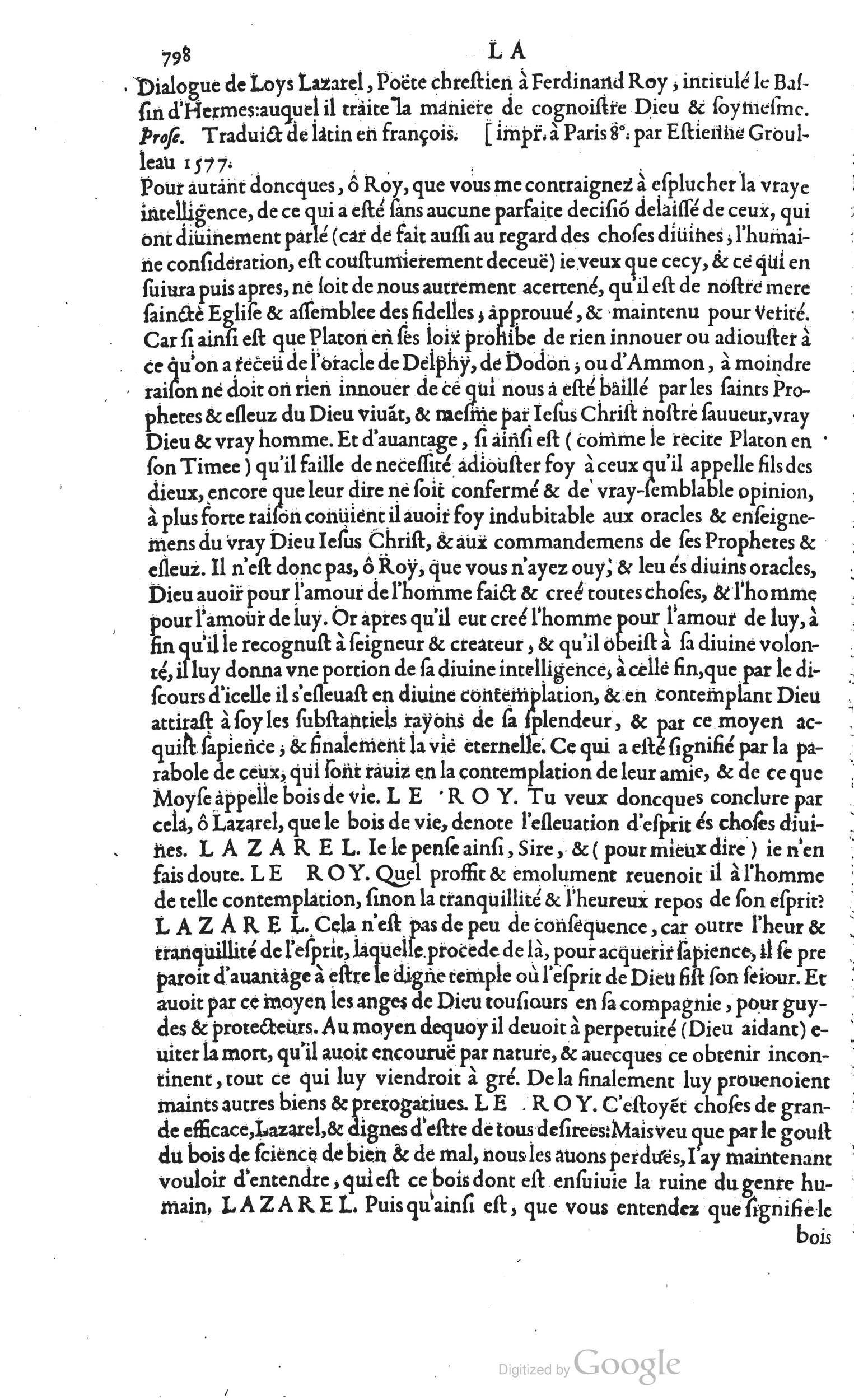 1585 - Barthélemy Honorat - Bibliothèques françaises - BSB Munich