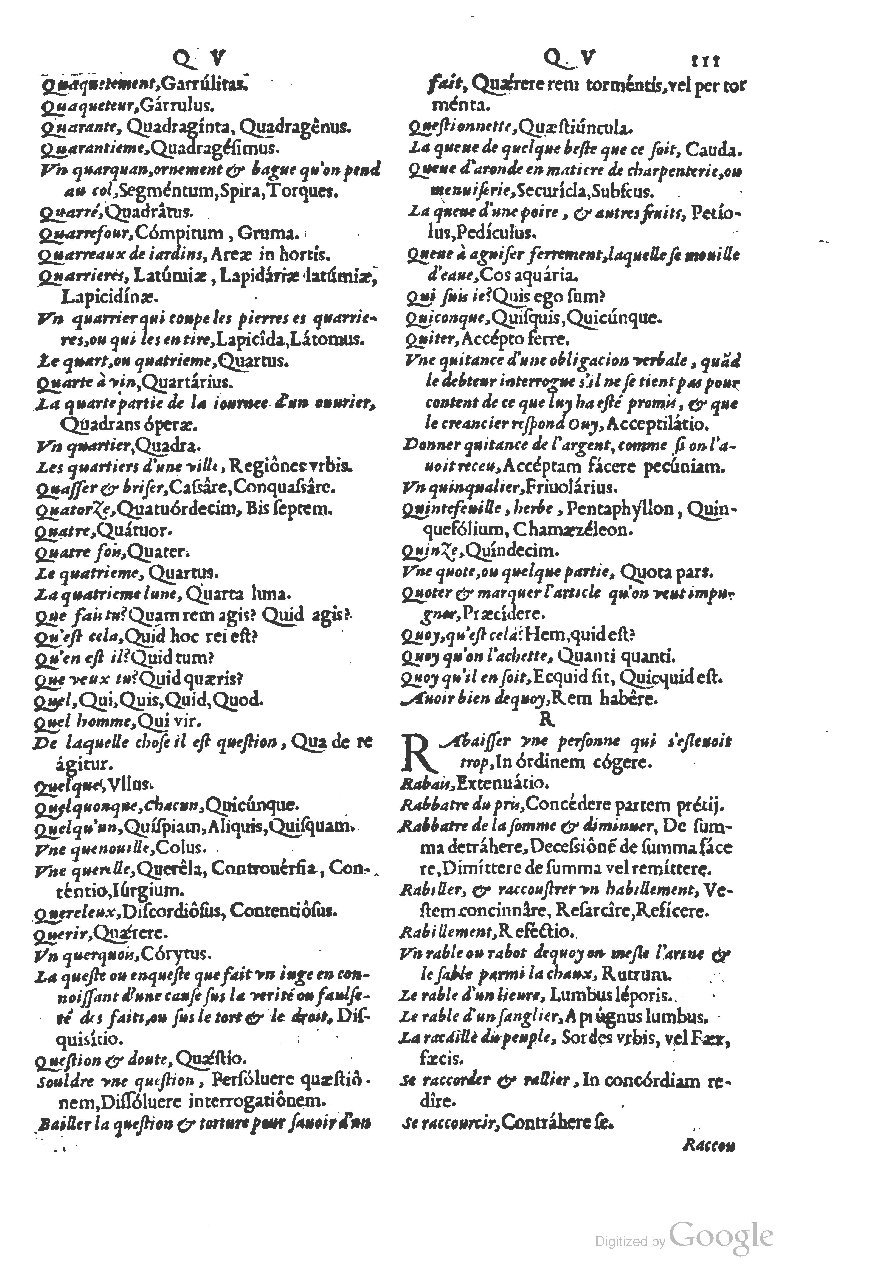 1558 - Guillaume Rouillé - Trésor des mots et traits français - BSB Munich