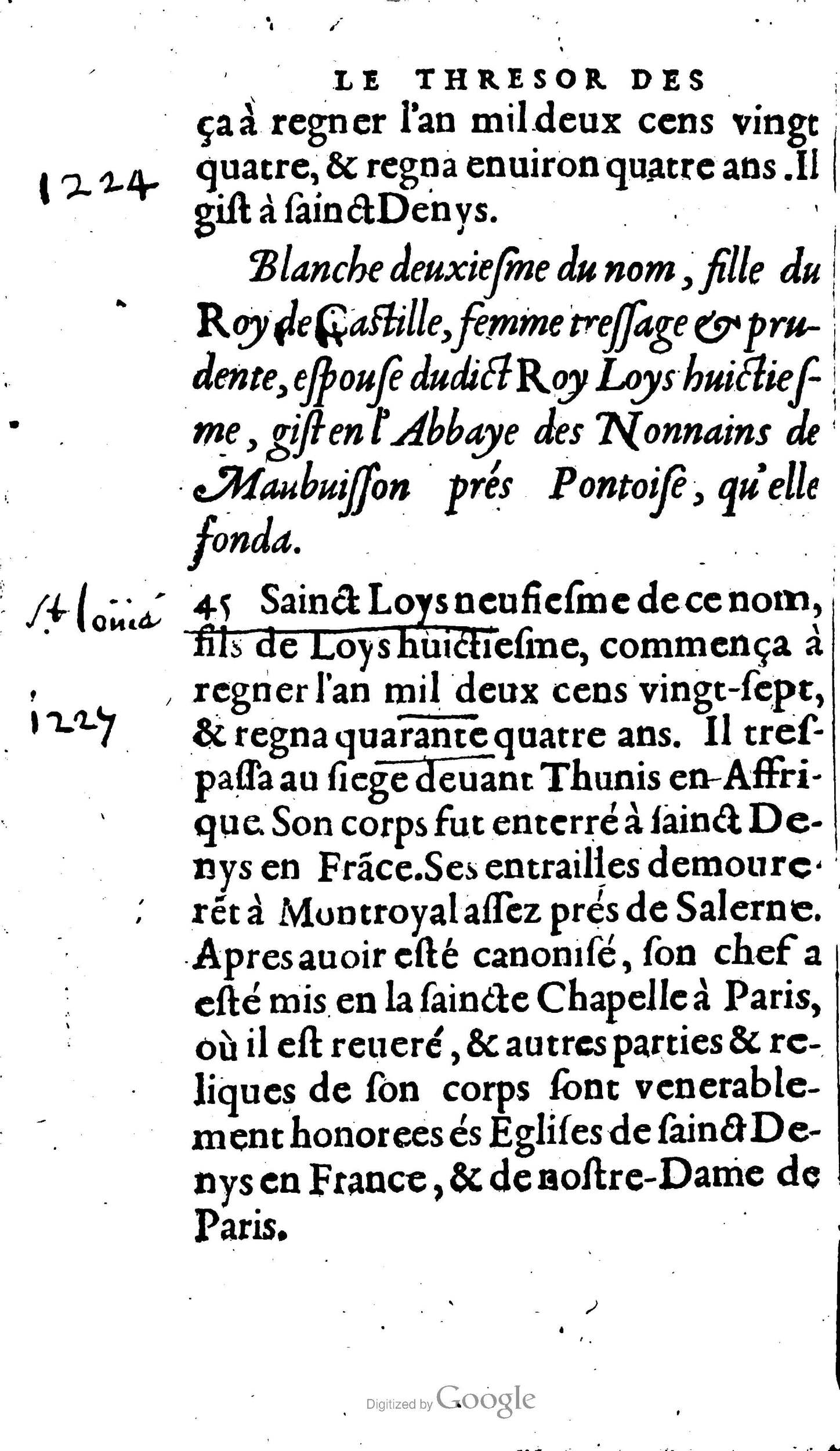 1604 - Galiot Corrozet - Trésor des histoires de France - BNC Florence