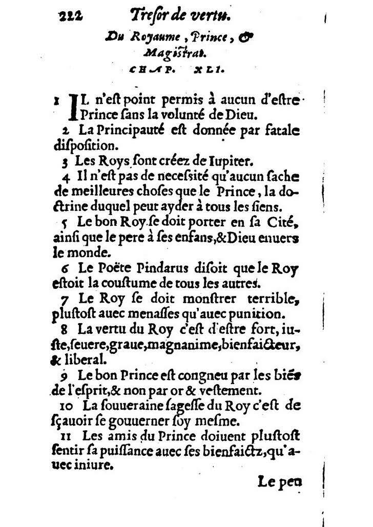 1558 - Nicolas Perrineau et Jean Temporal - Trésor de vertu - BM Lyon 1558 - Nicolas Perrineau et Jean Temporal - Trésor de vertu - BM Lyon