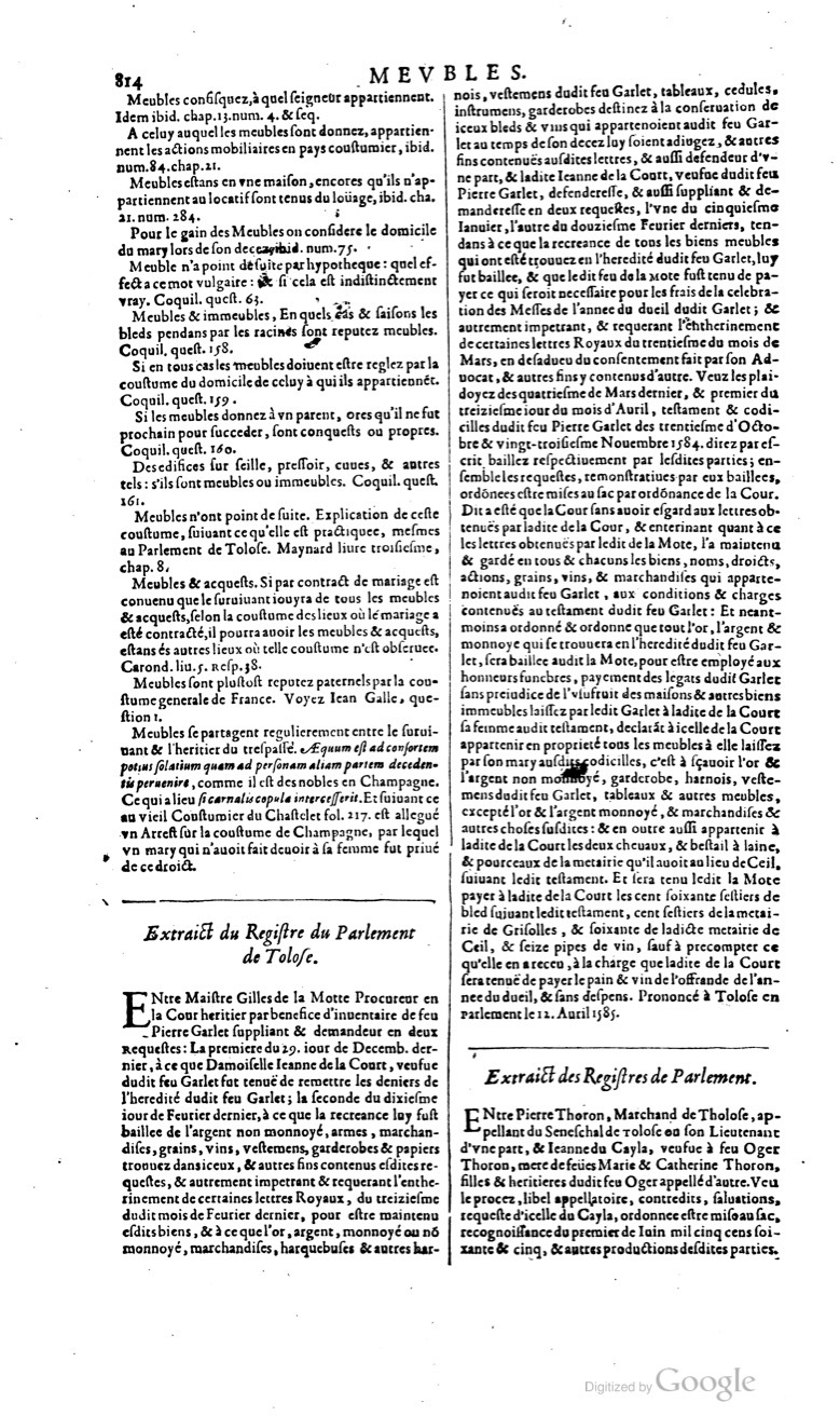 1629 - Veuve Nicolas Buon - Trésor du droit français (29620 T. 2) - BM Lyon