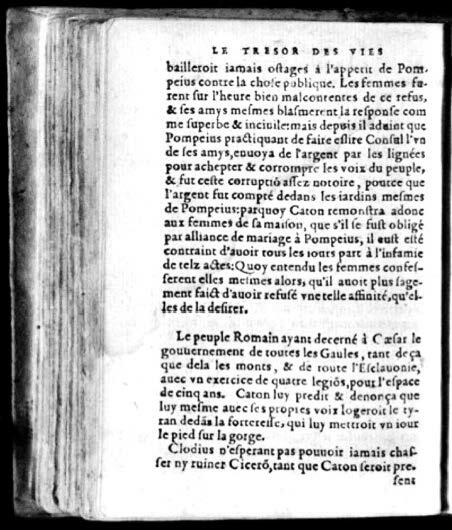 1574 - Benoît Rigaud - Trésor des vies de Plutarque - Avignon