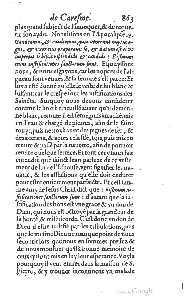 1607 - Nicolas Du Fossé - Trésor quadragésimal - T 01 - BM Lyon