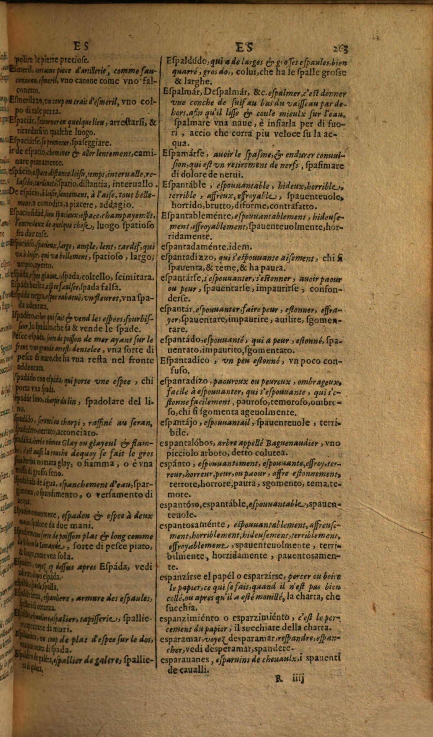 1617 - Samuel Crespin - Trésor des trois langues espagnole, française et italienne (Première partie) - Regensburg