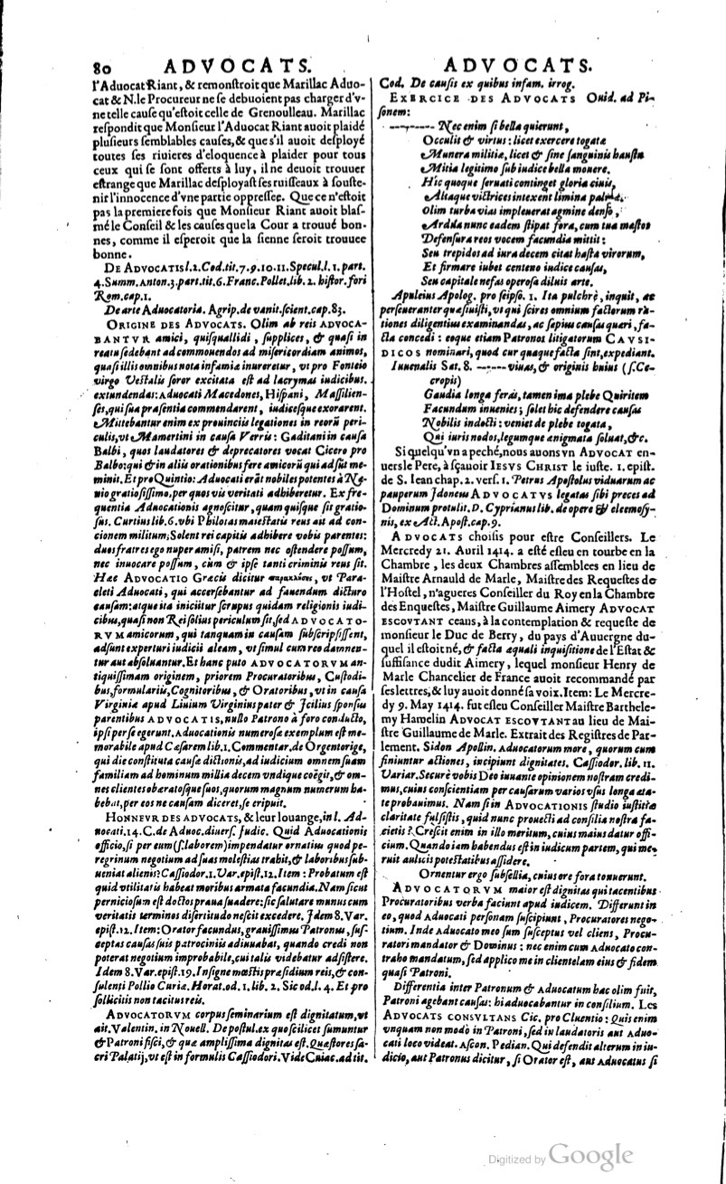 1629 - Veuve Nicolas Buon - Trésor du droit français (21754 T. 1) - BM Lyon