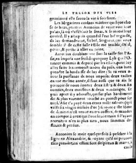 1574 - Benoît Rigaud - Trésor des vies de Plutarque - Avignon