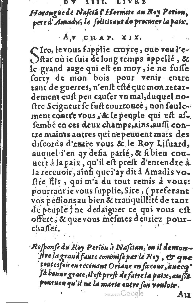 1582 - Jean Huguetan - Trésor des Amadis T. 1 - BM Lyon
